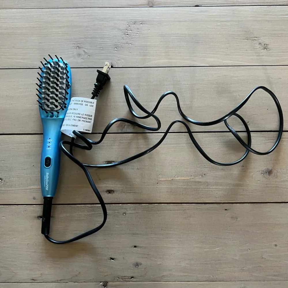 BaBylissPRO Nano Titanium Compact Paddle Brush - Blue